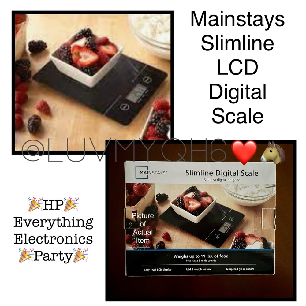 Mainstays Slimline LCD Digital Scale 🎉HP🎉